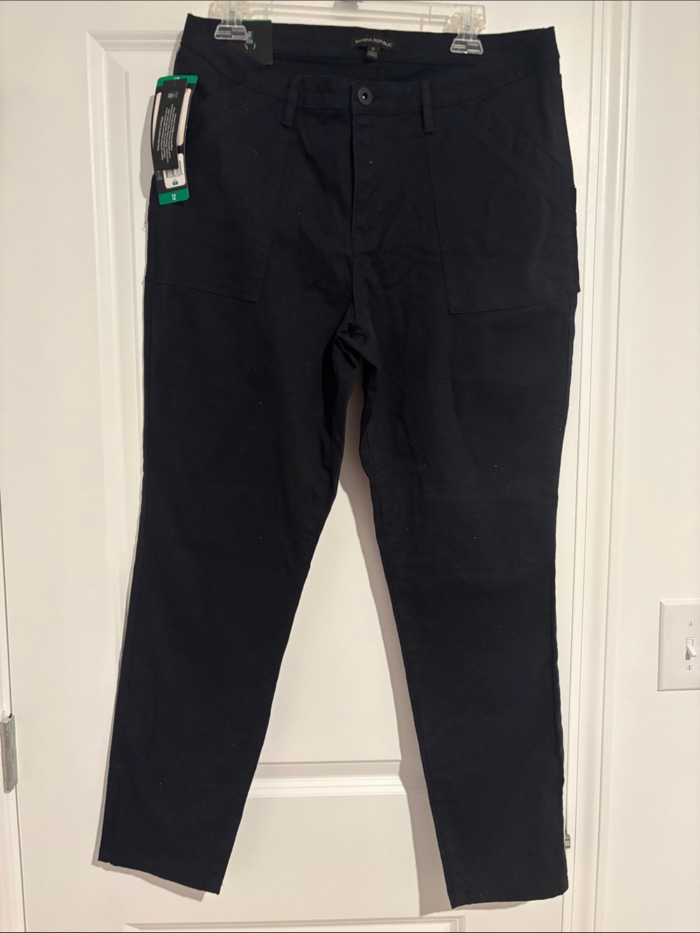 NWT Banana Republic Black High Rise Twill Pant